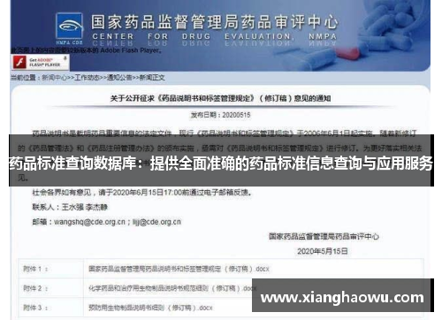 药品标准查询数据库：提供全面准确的药品标准信息查询与应用服务
